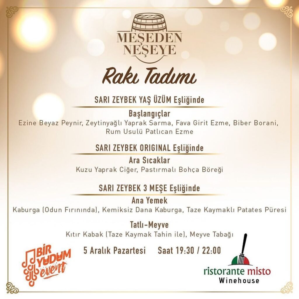 Meşeden Neşeye Rakı Tadımı