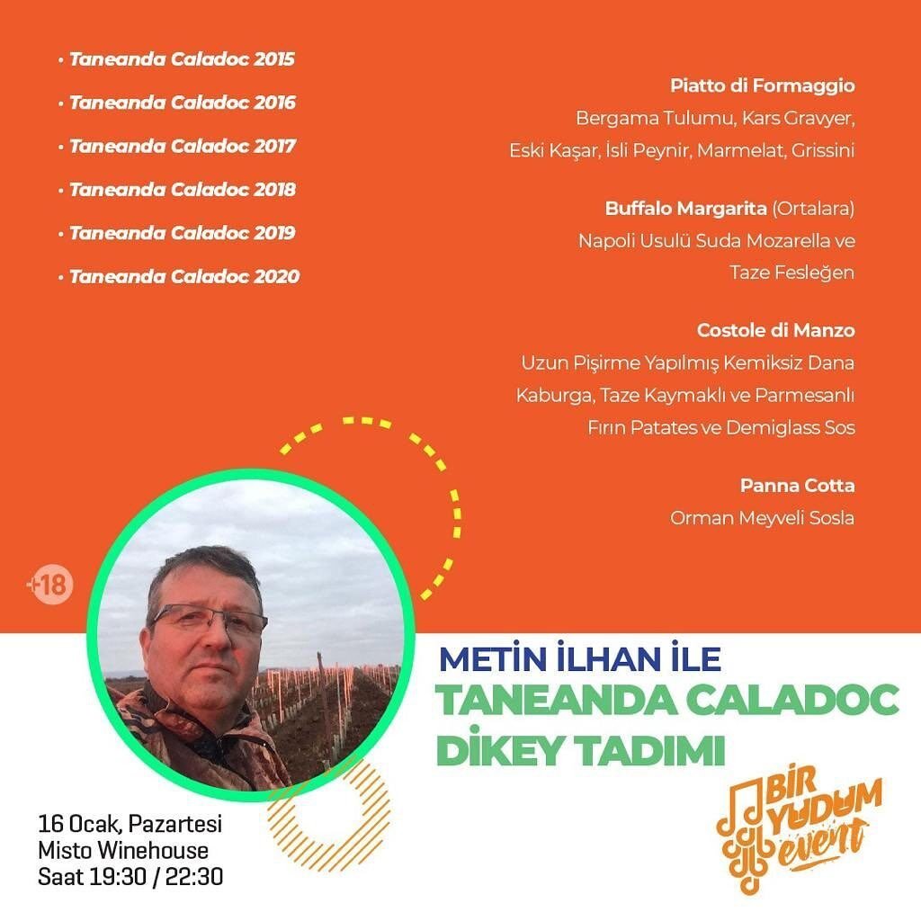 Metin İlhan ile Taneanda Caladoc Dikey Tadımı