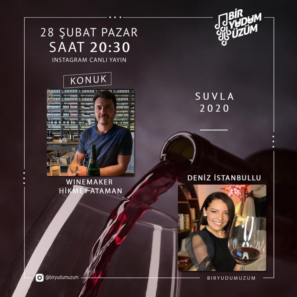 Winemaker Hikmet Ataman ile Suvla 2020 Winemaker Hikmet Ataman ile Suvla 2020