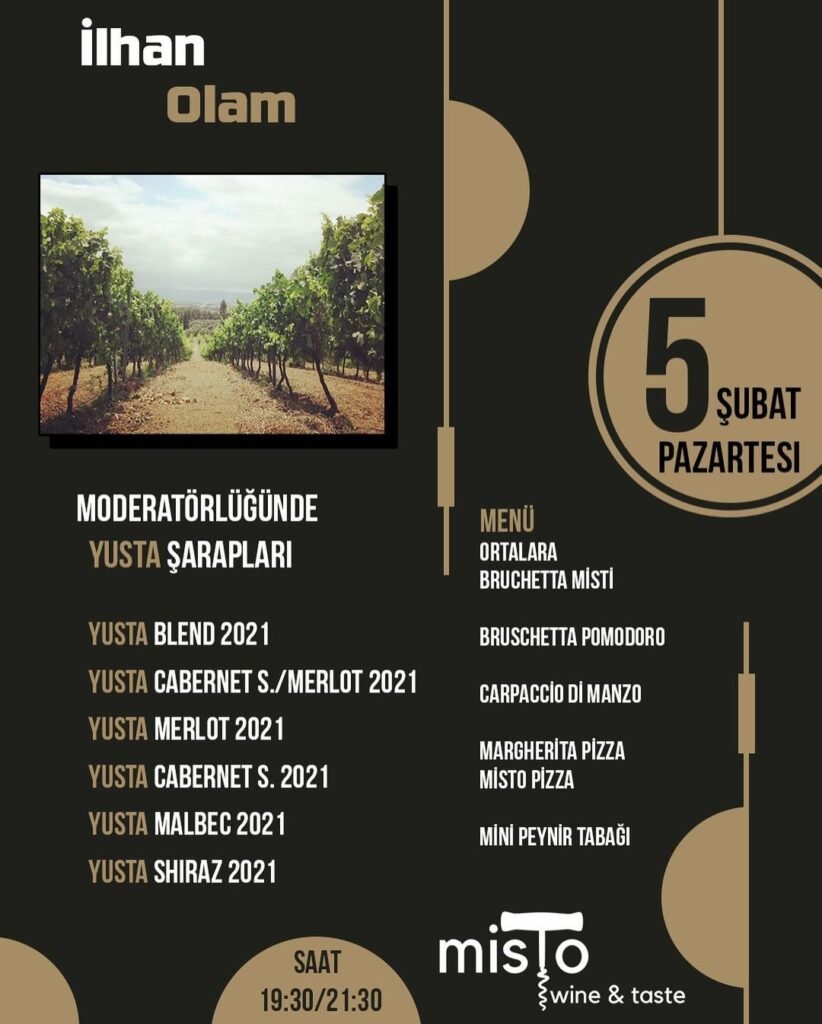 İlhan Olam Moderatörlüğünde Yusta Şarapları